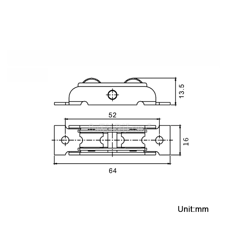 4PCS 88 Type Plastic Steel Door Window Silent Copper Groove Wheel Sliding Fittings Glass Rollers GF6 |