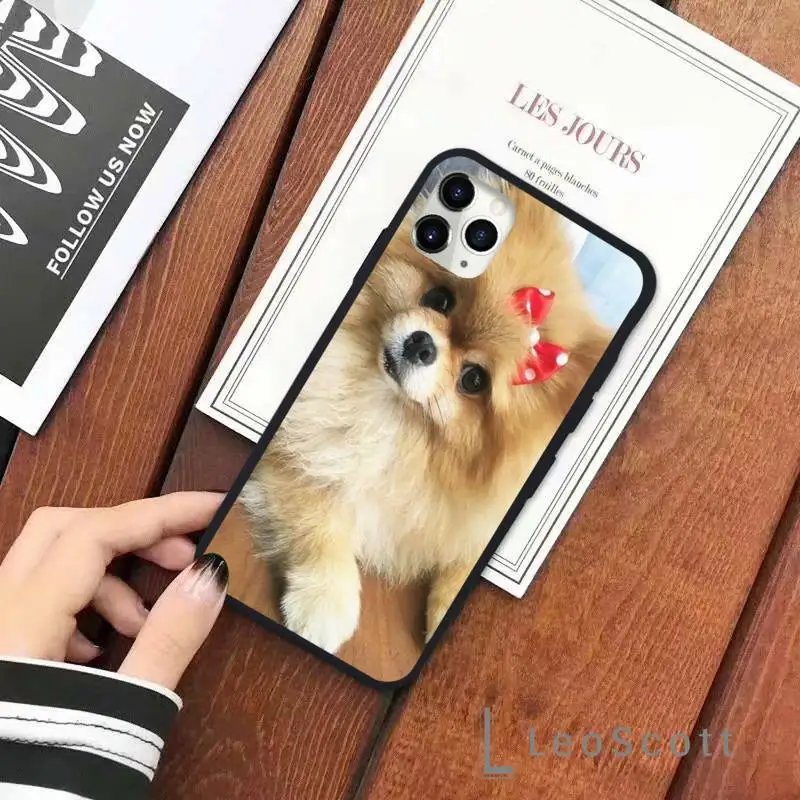 

cute dog Pomeranian Phone Case for iPhone 11 12 pro XS MAX 8 7 6 6S Plus X 5S SE 2020 XR Soft silicone