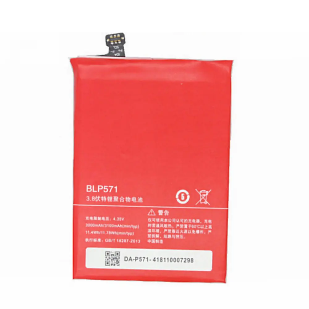

3000mAh/3100mAh BLP571 battery for Oneplus One 1+ One plus Smartphone batteries High quality Replacement Battery
