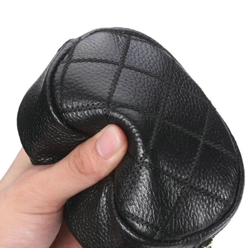 

BELLO TUTTI Women Card&ID Holder Short Wallet Men Genuine Leather Coin Purse Money Clip Zipper Key Clutch Bag Change Handbag