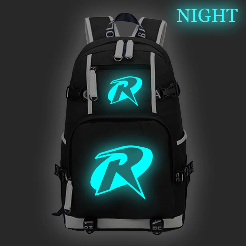Горячий Рюкзак Супергероя Супермен Мстители Железный Человек Светящаяся Большая школьная сумка для путешествий на каждый день.