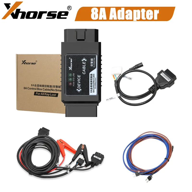 

Xhorse VVDI For Toyota 8A Non-Smart Key All Keys Lost Adapter 8A Control Box Cable without Disassembling IMMO BOX