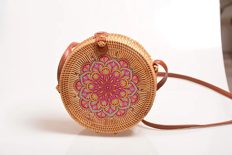 Винтажные женские сумки ручной работы из ротанга в национальном стиле Ins