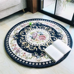 jacquard home living room carpet floor decor round rug sofa chairs area mat luxury bedroom alfombra tapetes diam 80100120cm free global shipping