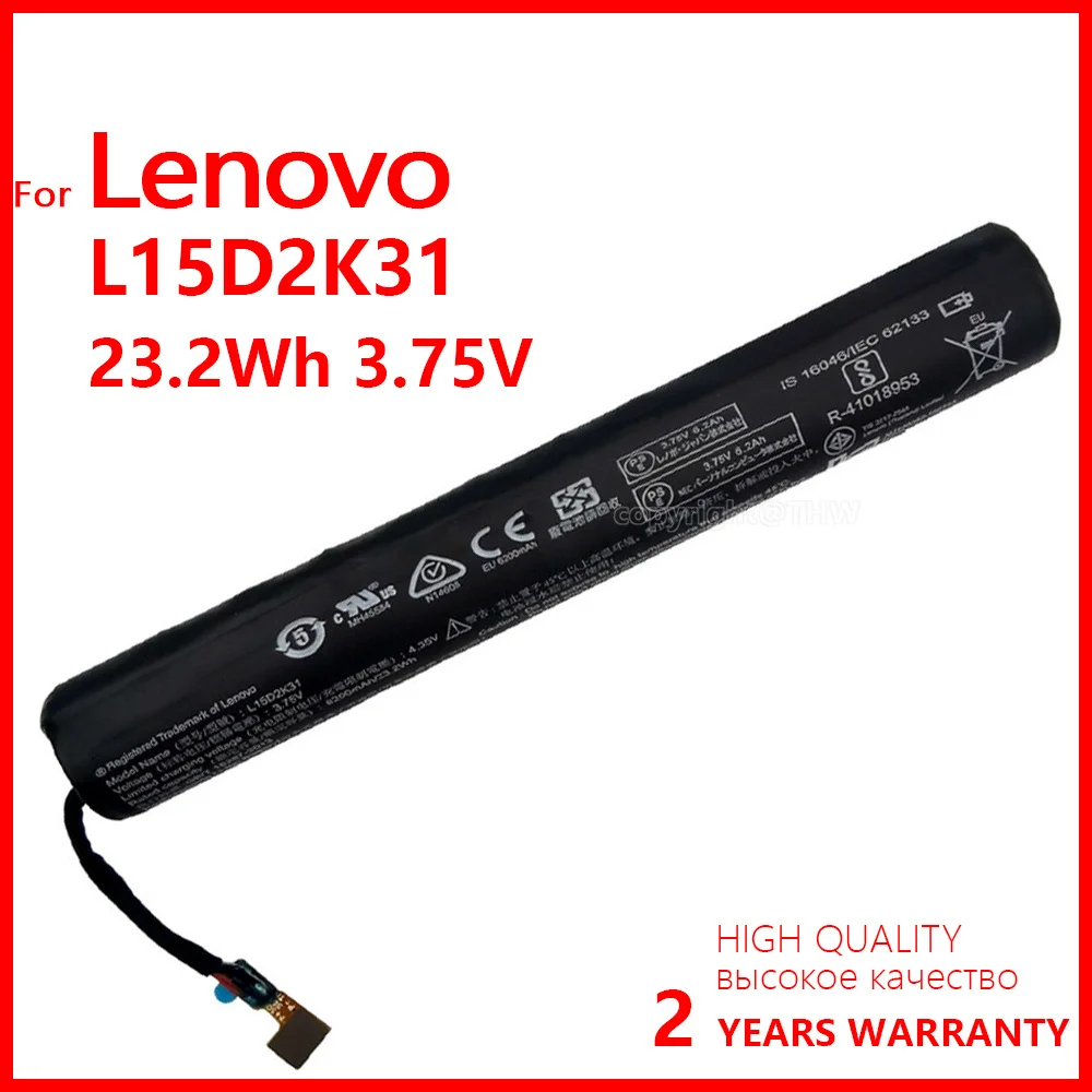 

100% подлинный Аккумулятор для планшета L15D2K31 для LENOVO YOGA 3-850M Φ L15C2K31 3,75 V 6200mAh WH