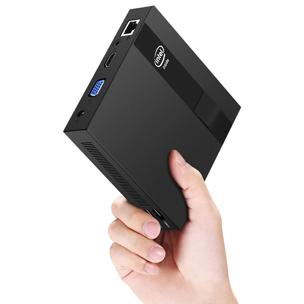 Ультратонкий мини ПК Встроенный Intel Celeron J3455 четырехъядерный HDMI M.2 SSD Windows 10 linux HTPC