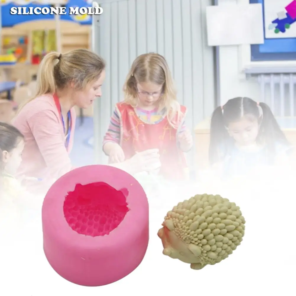 В виде Ёжика торт Fondant (сахарная) силиконовая форма шоколадовая свечи для