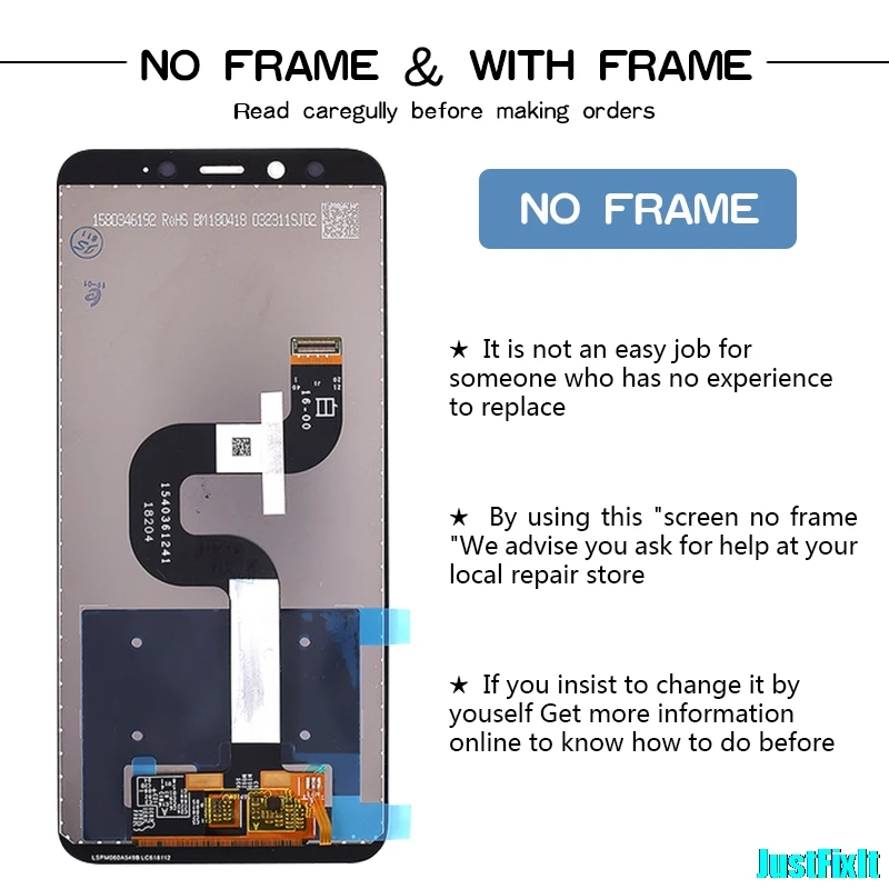 Оригинальный Для xiaomi mi A2/6X2160*1080 рамка кодирующий преобразователь сенсорного