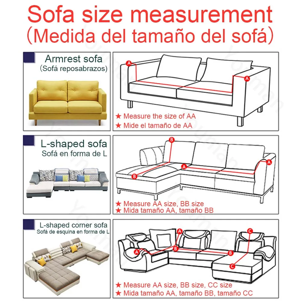 

Elastic Sofa Cover Cotton All-inclusive Stretch Slipcover Couch Cover Sofa Towel Sofa Cover for Living Room Two/Three/Four Seat