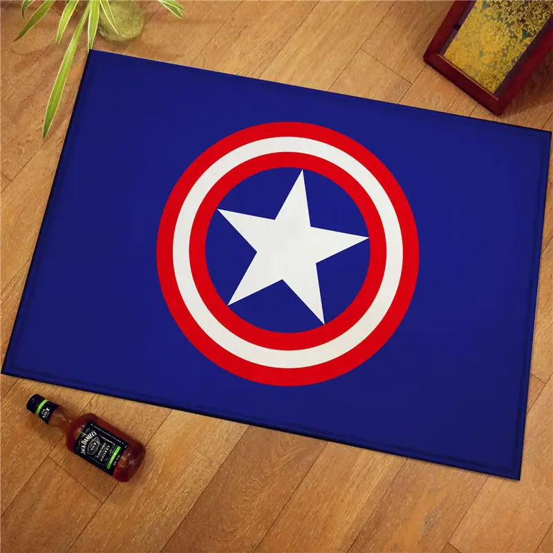 Ковер Мстители 60*60 см, плюшевые игрушки Marvel, Бэтмен, Человек-паук, железный человек, Капитан Америка, фланелевый Рождественский подарок для детей
