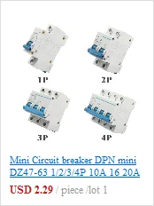 Мини автоматический выключатель DMWD ДПН мини DZ30LE-32 1P+ N 10A 16A 20A 32A220V 230 В 50 Гц 60 Гц узловой ток автоматический выключатель RCBO RCCB