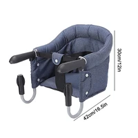 portable baby highchair fixing clip on table foldable chair booster safety belt dinning hook on chair harness p31b