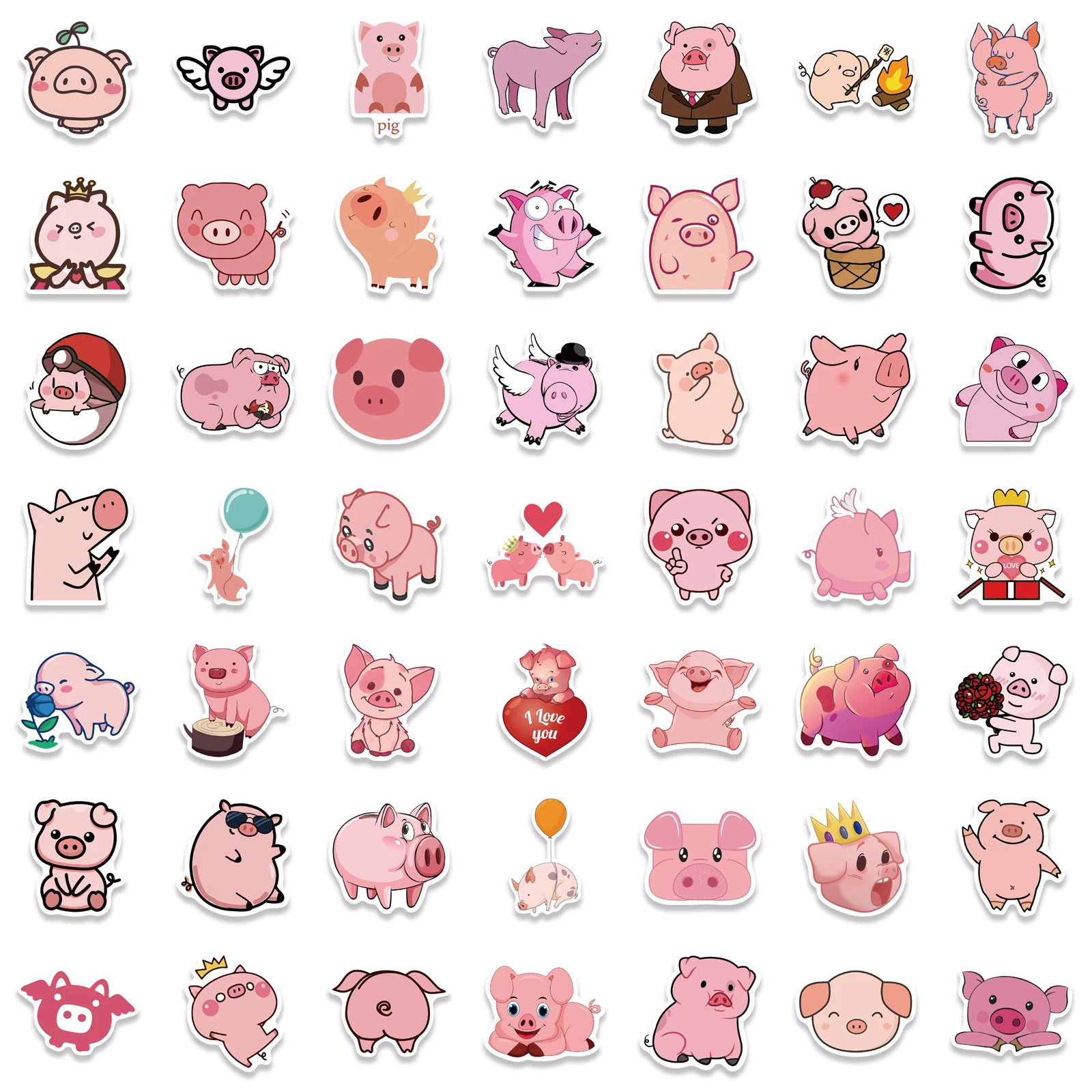 10/50/100 шт. наклейки в виде мультяшных животных | Игрушки и хобби