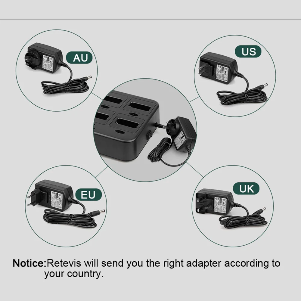 

Retevis RTC22 Six-Way Charger for Retevis RT22/RT622/RB19/RB619 Mini Walkie Talkie Ham Radio Hf Transceiver C9059C