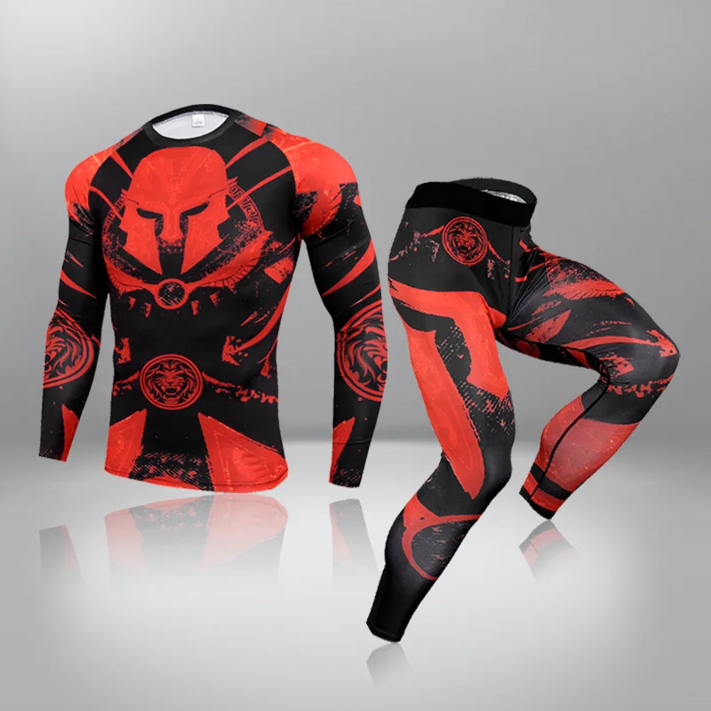 

Men's Jogging Sweatshirt Suit Men's Thermal Underwear For Men Male Thermo Camouflage Clothes Compression Underwear Quick Dry