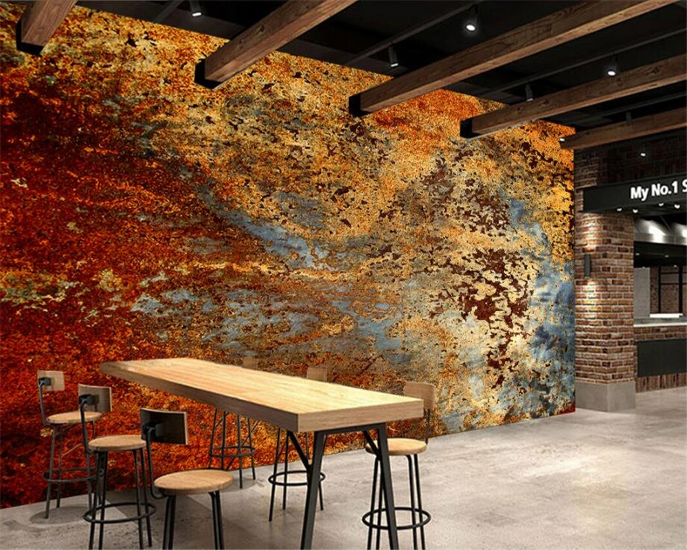 

beibehang Large - scale custom wallpaper. Europe and the United States retro industrial wind cement wall murals back wall