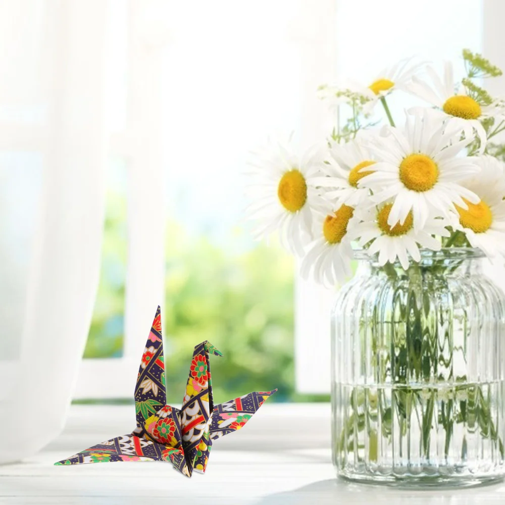 

4 Sets Sqaure Japanese Origami Paper Yuzen Paper for DIY Crafts Scrapbook (7cm)