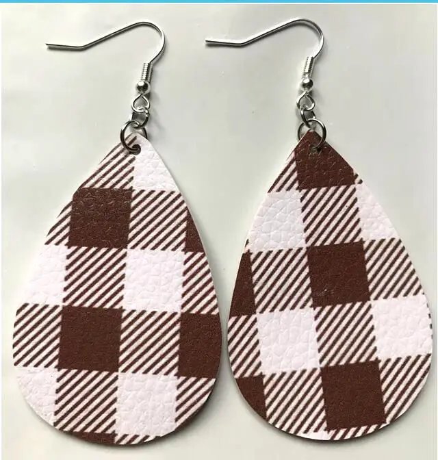 2019 модные ювелирные изделия кожаные серьги этнический стиль цветные капли Ретро