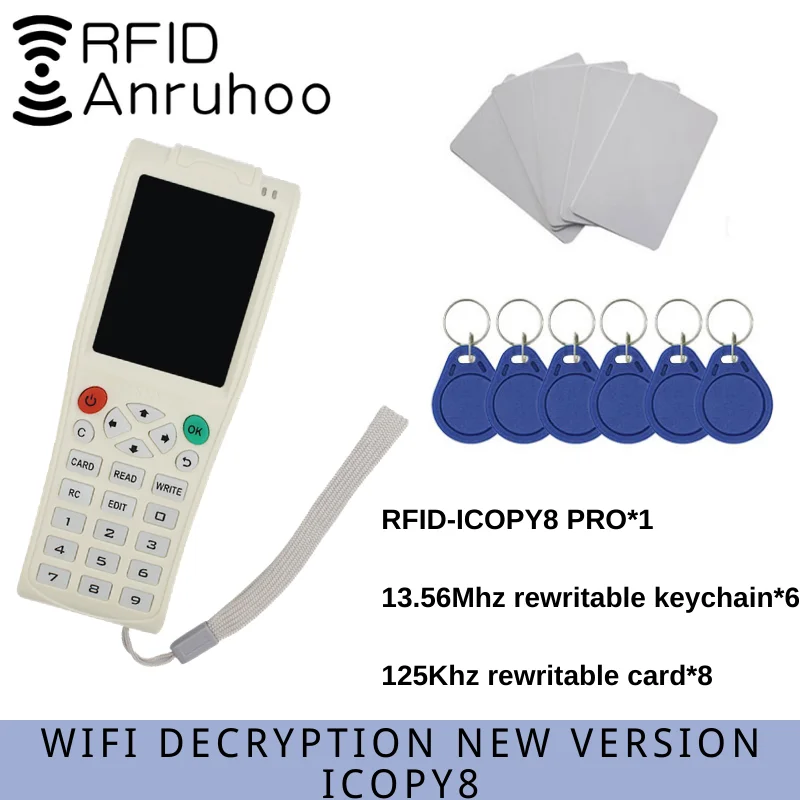 Новый ICOPY8 полный Шифрование Wi Fi декодирования RFID Устройство для считывания