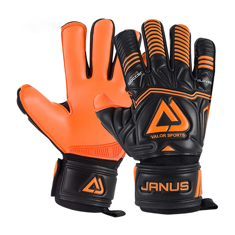 

Латексные профессиональные перчатки для вратаря, 4 мм, с защитой пальцев, Нескользящие, для тренировок по футболу