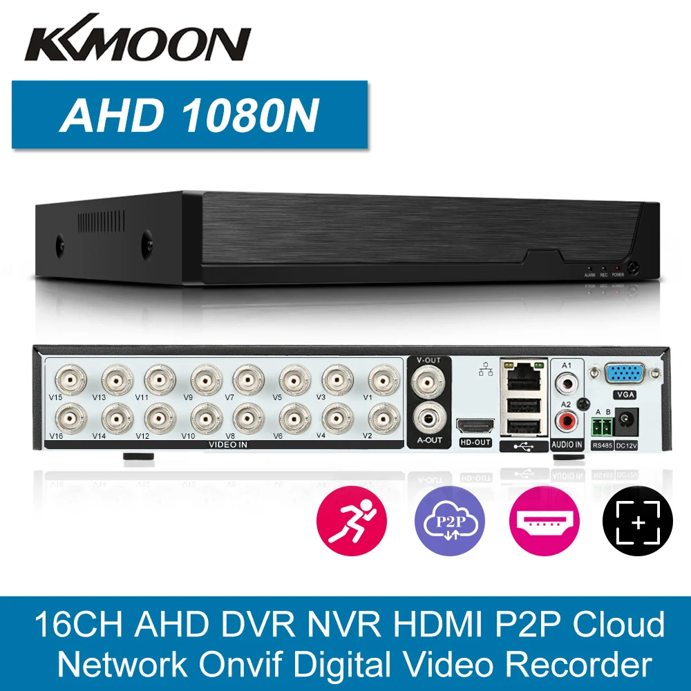 Камера видеонаблюдения 16 каналов 5 в 1 1080P Full HD Hybrid DVR цифровой видеорегистратор P2P