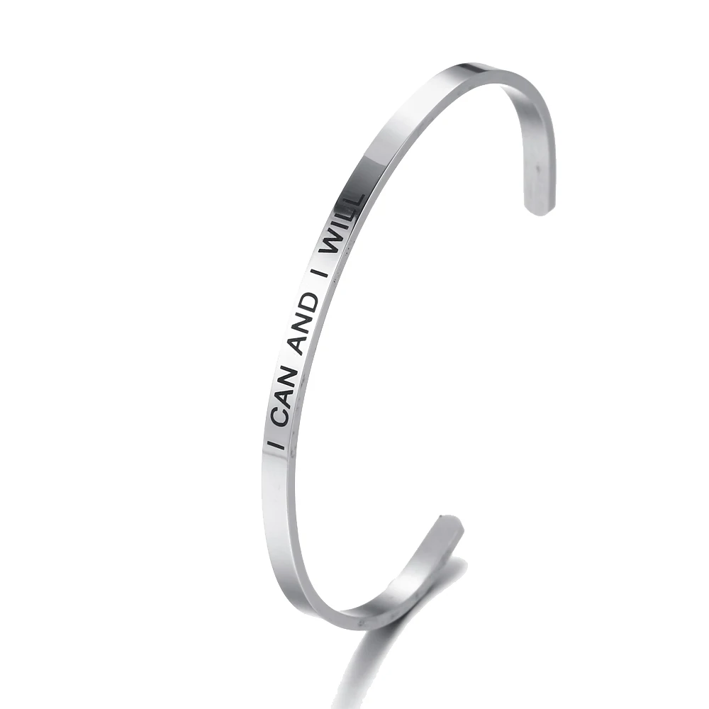 Ювелирные изделия из нержавеющей стали парный браслет для женщин я могу и будем