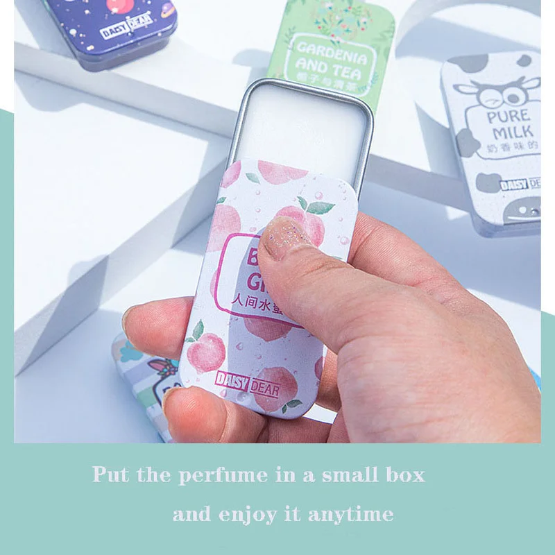 

Solid Balm Men and Women Perfume Lasting Light Fragrance Antiperspirant Deodorant Flower and Fruit Tune Portable Cologne