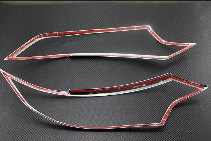 Высококачественная Хромированная передняя фара из АБС пластика для Mitsubishi Outlander