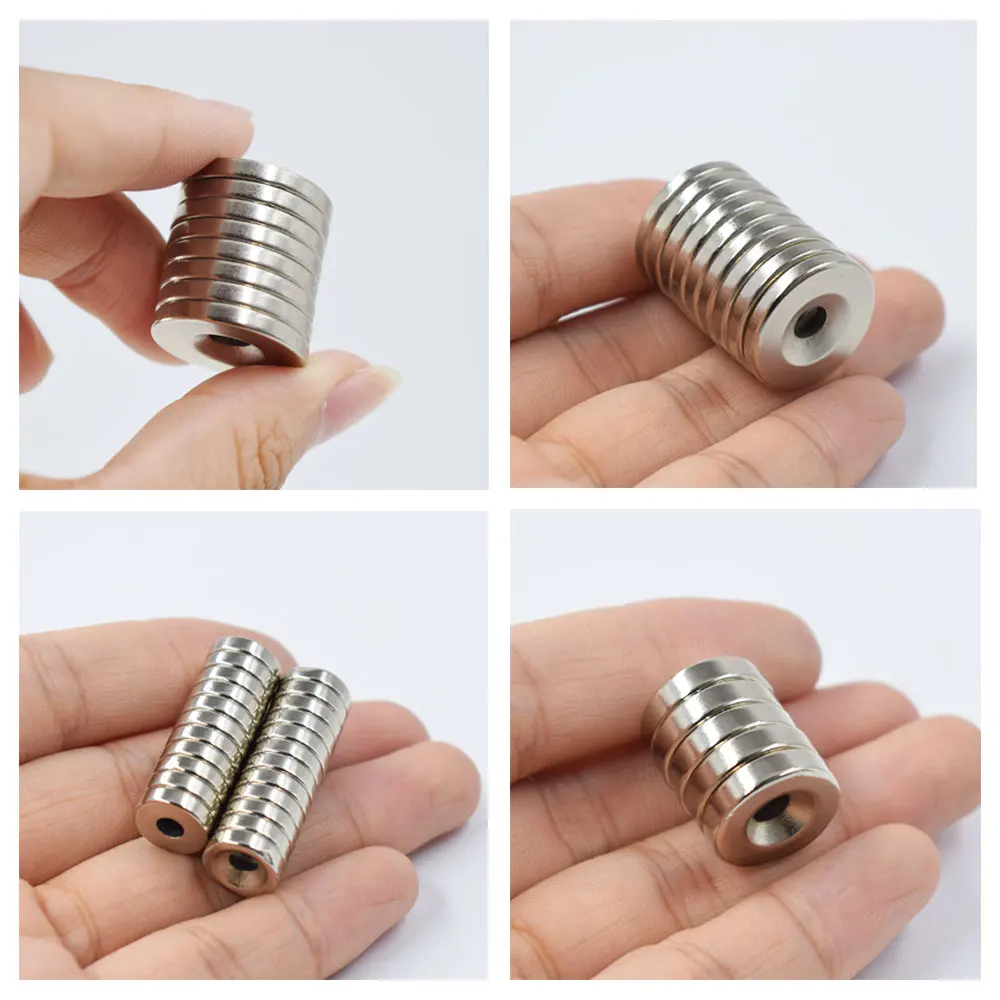 

Магнит с отверстием неодимовый магнит редкоземельный небольшой Сильный Круглый постоянный холодильник Электромагнит NdFeB никель магнитный