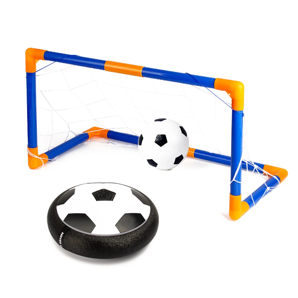 Hover футбольный мяч, детские игрушки, набор цели, дверь, крытая СВЕТОДИОДНЫЙ светильник, забавная воздушная футбольная игра на батарейках