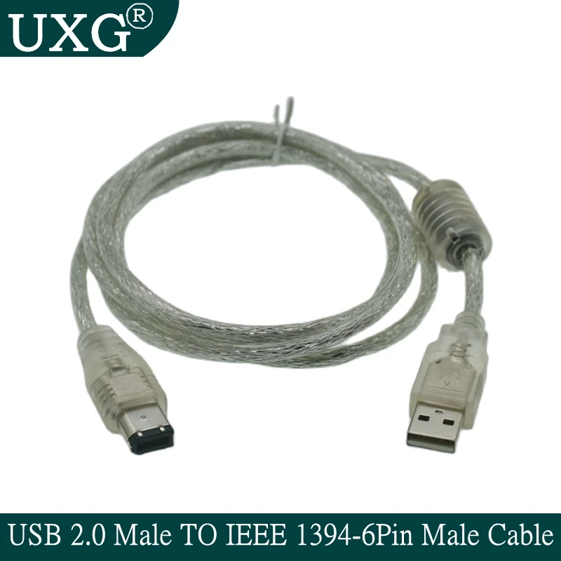 Firewire IEEE 1394 6-контактный штекер на USB 2.0 тип A Кабель-адаптер камера s компьютерная