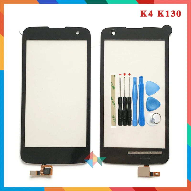 Сенсорный Экран 4 5 дюйма для LG K4 K120 K121 K130 K130E дигитайзер передняя стеклянная