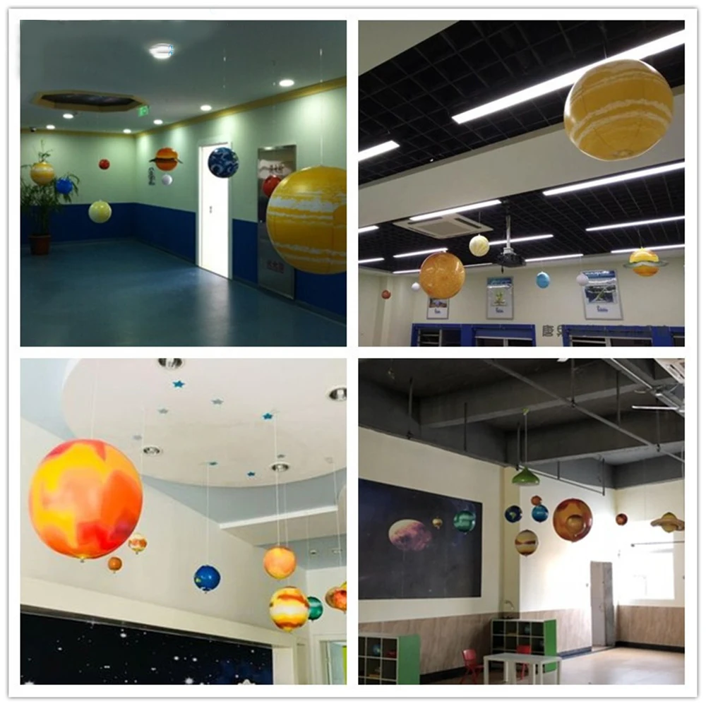 

8pcs/set Solar Galaxy Balloons Teaching Model Balloons Charm Simulation Nine Planets In Solar System Children Blow Up