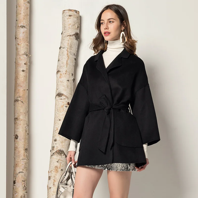 

Real Fur Coat Women Korean Elegant Warm Woolen Coat 100% Wool Coat Women Jacket Abrigos Mujer Invierno 2020 F9021 YY1031