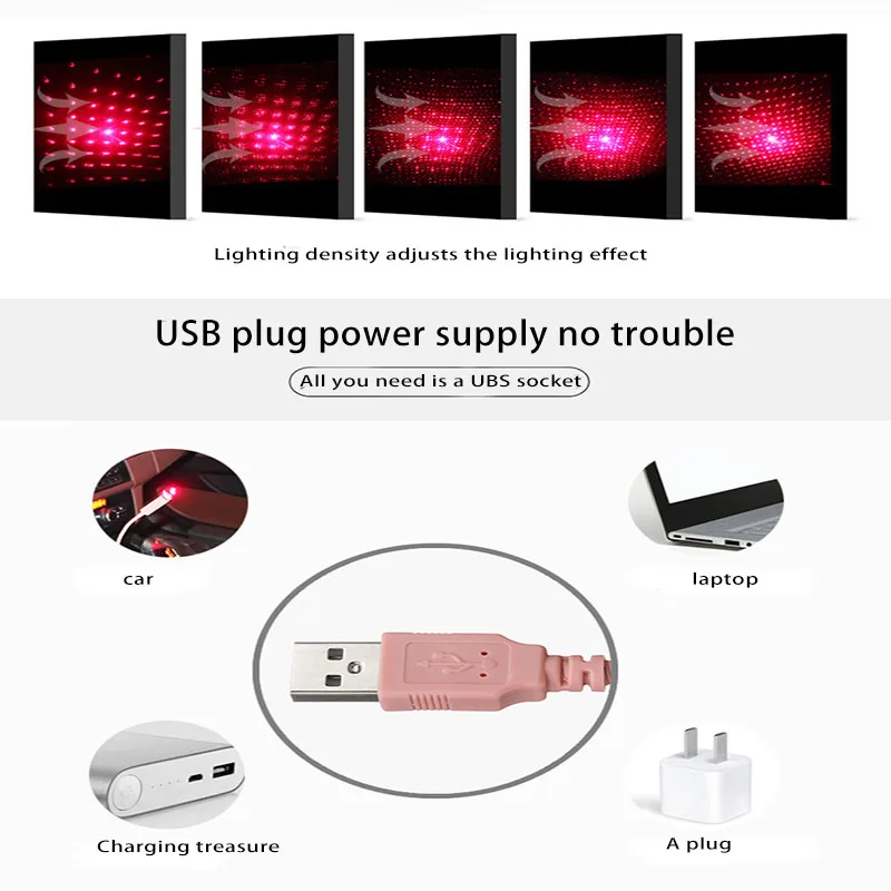 Универсальный светодиодный мини светильник на крышу автомобиля ночник с