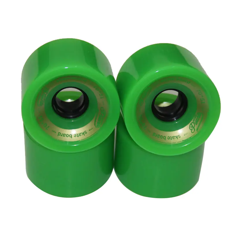 4pcs Green 1/4 шт. креативные колеса для скейтборда, подшипники из эластичного полиуретана, износостойкие гибкие и прочные 70x51 колеса для скейтборда - Цвет: 4pcs Green