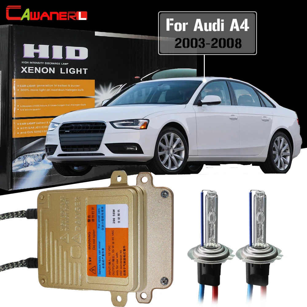 

Cawanerl 55W H7 Auto HID Xenon Kit AC No Error Ballast Bulb 3000K-8000K For Audi A4 2003-2008 Car Light Headlight Low Beam