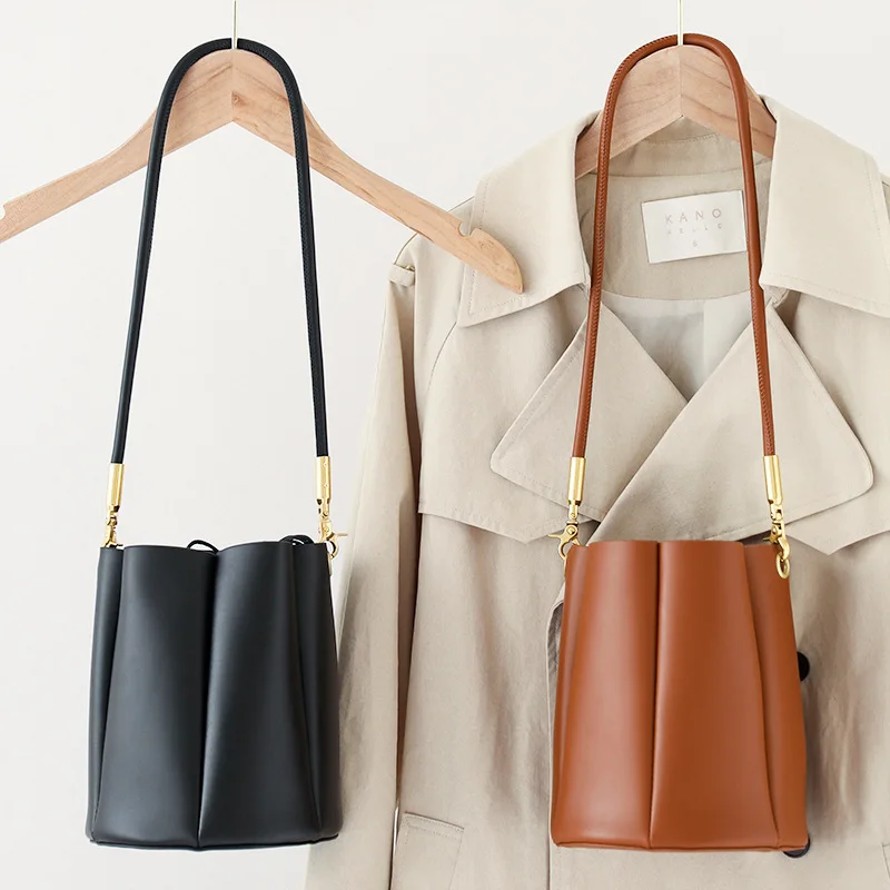 

Snake Pattern Inner Bag Fashion Round Bucket Bag Solid Color Women Handbag And Purse 2021 New Popular Shoulder Bag Crossbody Bag