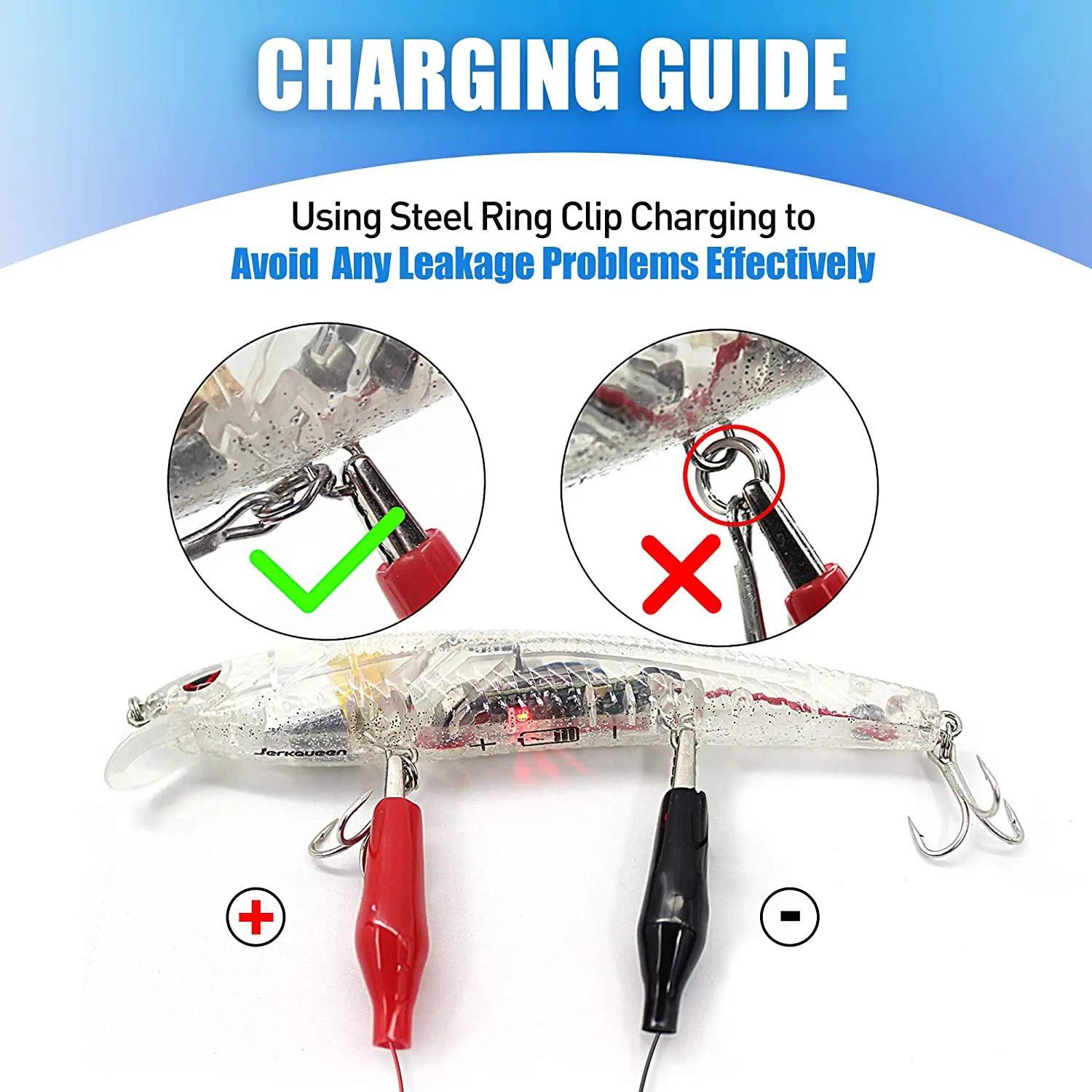 Электрическая рыболовная приманка-робот светодиодный фонарь с зарядкой от USB 5