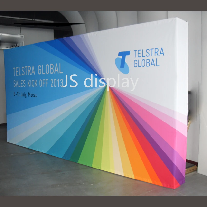 10 футов Натяжной тканевый всплывающий Стенд фон стенда выставки дисплей с