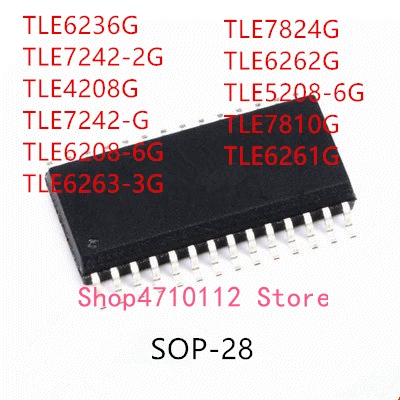 10PCS TLE6236G TLE7242-2G TLE4208G TLE7242-G TLE6208-6G TLE6263-3G TLE7824G TLE6262G TLE5208-6G TLE7810G TLE6261G IC