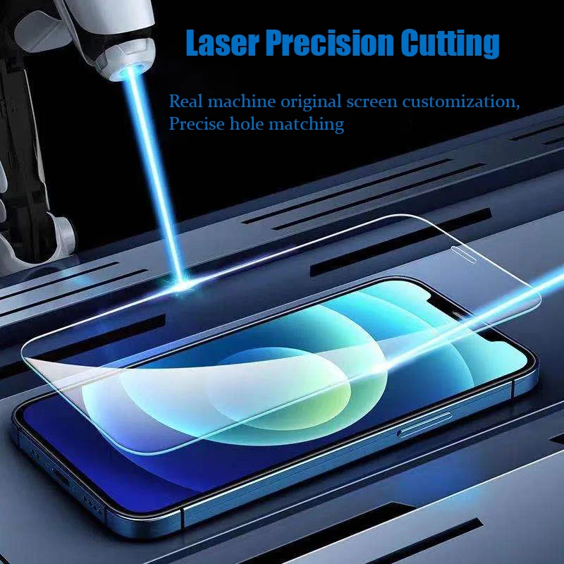 

Tempered Glass For iPhone 12 Mini Pro Max Screen Protector 11 8 7 Plus Protective X Xs Xr SE 2020 12Mini Protect Full Coverage