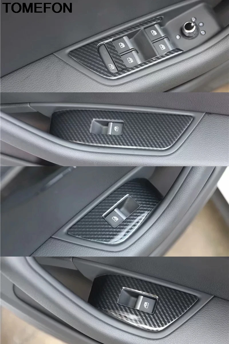 TOMEFON для Audi A4L A4 B9 2017 2018 LHD ABS внутренняя дверная ручка подлокотник панель оконный