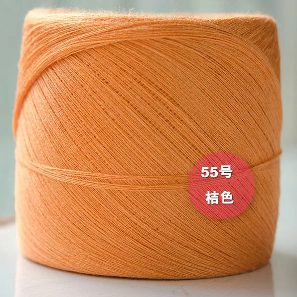 500 г/лот дешевая пряжа для вязания крючком шерсть+ хлопок laine a tricoter Notoginseng Шерстяные нитки для ручного вязания крючком DIY t50 - Цвет: 55