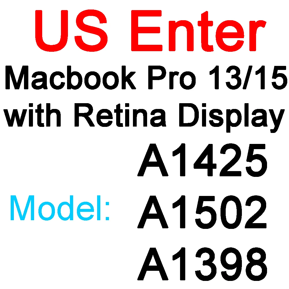 ТПУ Клавиатура чехол для Macbook Air 11 12 13 Pro 13 15 retina тонкая Сенсорная панель матовый прозрачный чехол - Цвет: US Pro 13 15 Retina