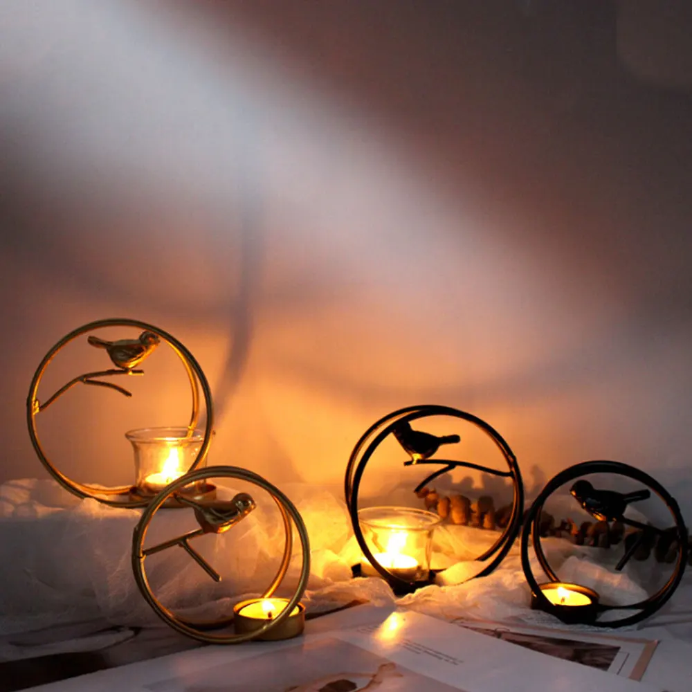 Новый геометрический Железный Подсвечник настенный подсвечник орнамент бра