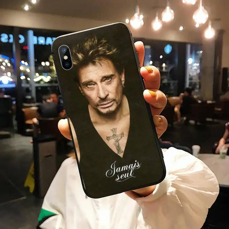 

Johnny Hallyday French rock singer high quality Phone Case shell for iPhone 11 12 pro XS MAX 8 7 6 6S Plus X 5S SE 2020 XR