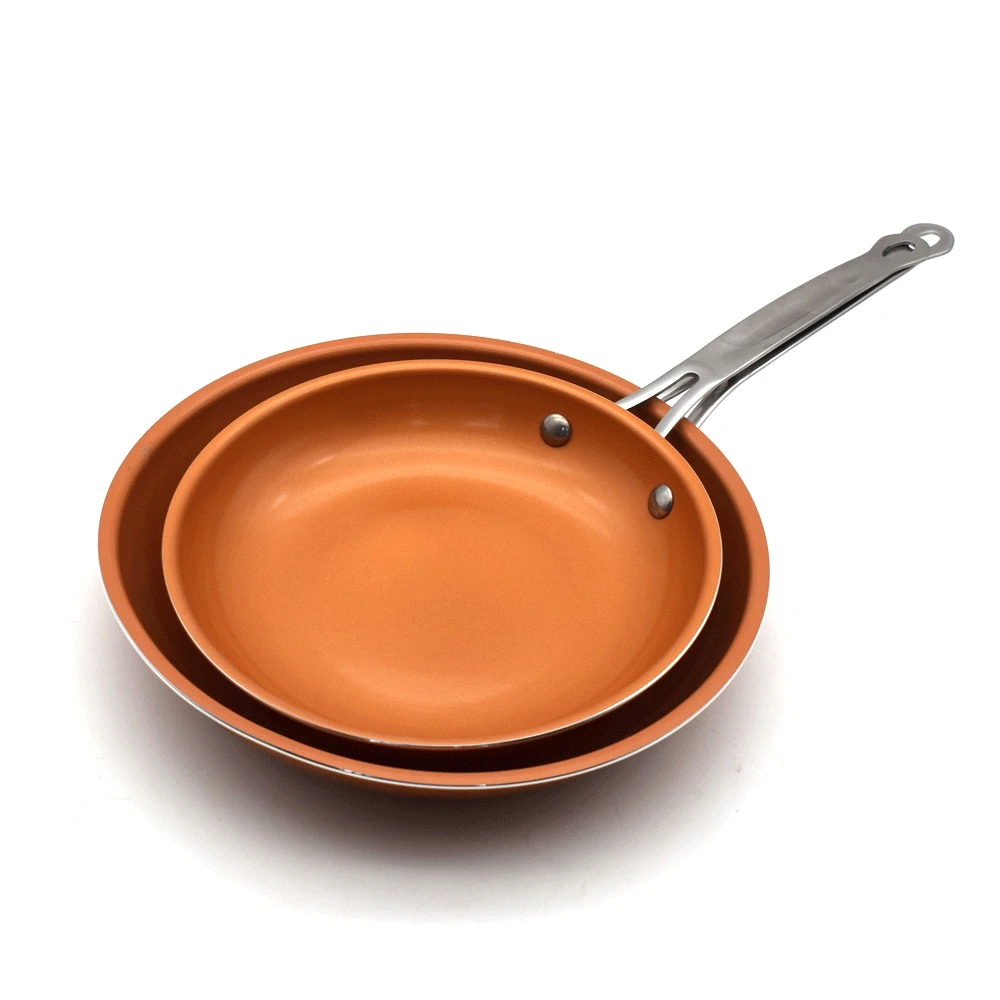 Сковорода медная антипригарная с керамическим покрытием и Индукционным