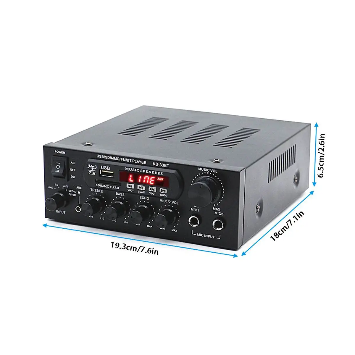 

900W Car Bluetooth Stereo Amplifier Hifi Digital Audio Home Karaoke Power Amplifier Car Auto Amplifier HiFi USB Memory Card FM