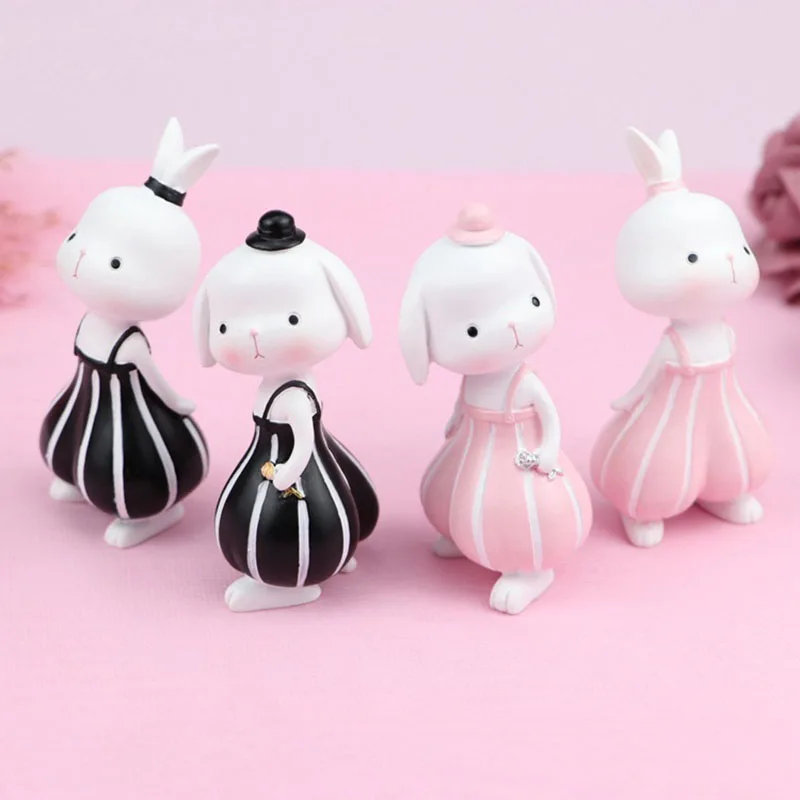 

Cute Cartoon Sandy Rabbit Figurines Craft Decorative Ornaments for Car Home Decoration Miniature Figurines Garden Decoration